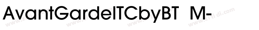 AvantGardelTCbyBT  M字体转换